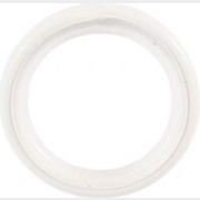 Кольцо для штор бесшумное LM DECOR 19 мм белый глянец 10 штук (YR003-0019)