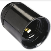 Патрон для лампочки Е27 пластиковый подвесной ELECTRALINE черный (71121)