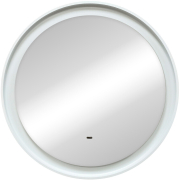 Зеркало для ванной с подсветкой КОНТИНЕНТ Planet White LED D600 ореольная теплая подсветка (ЗЛП1269)