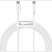 Кабель BASEUS CATYS-C02 Superior Series Type-C to Type-C (PD 100W) 2m White