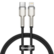 Кабель BASEUS CATLJK-01 Cafule Series Metal Data Cable Type-C to Lightning 20W 0.25m Black