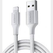 Кабель UGREEN US199-60161 USB-A 2.0 to Lightning Apple MFI certified 2,4A Silver