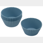 Форма для выпечки силиконовая кекс 6,5 см PERFECTO LINEA Bluestone 6 штук (20-100651)