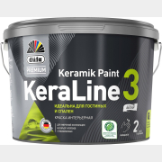 Краска акриловая DUFA Premium KeraLine Keramik Paint 3 прозрачная 2,5 л (МП00-006516)