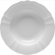 Тарелка фарфоровая глубокая LUBIANA Maria белый (3520)