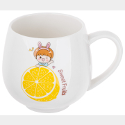 Кружка керамическая PERFECTO LINEA Sweet fruits лимон 350 мл (17-300111)