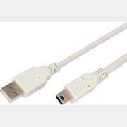 Кабель REXANT miniUSB - USB A 3 м серый (18-1136)
