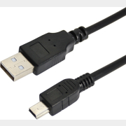 Кабель REXANT miniUSB - USB A 0,2 м черный (18-1131-2)