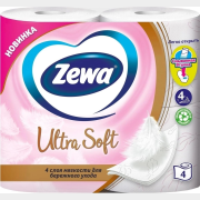 Бумага туалетная ZEWA Ultra Soft 4 рулона (0201124003)