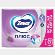 Бумага туалетная ZEWA Плюс Аромат сирени 12 рулонов (0201124006)
