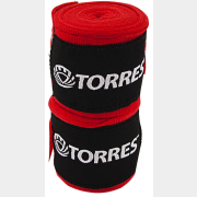 Бинт боксерский TORRES 2,5 м красный 2 штуки (PRL62018R)