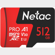 Карта памяти NETAC MicroSDXC 512GB P500 Extreme Pro (NT02P500PRO-512G-S)