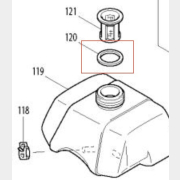 Кольцо уплотнительное для мотокосы MAKITA RBC410,411(U) (423412-4)