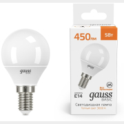 Лампа светодиодная E14 GAUSS Basic 5 Вт 3000K (10501152)