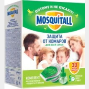 Электрофумигатор от комаров MOSQUITALL Защита для всей семьи с жидкостью 30 ночей 30 мл (9161136332)