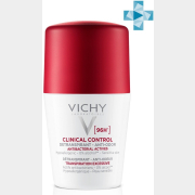 Дезодорант-антиперспирант шариковый VICHY Deodorants Clinical Control 50 мл (3337875804431)