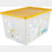 Коробка для хранения вещей пластиковая ПОЛИМЕРБЫТ Giraffix 16 л (4371773)