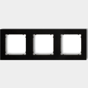 Рамка трехместная KARLIK Mini черный матовый (12MR-3)