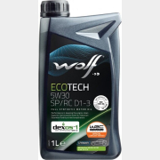 Моторное масло 5W30 синтетическое WOLF EcoTech SP/RC D1-3 1 л (16175/1)