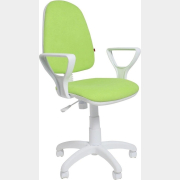Кресло компьютерное ФАБРИКАНТ Престиж+ пластик WH/ткань Candy зелёный (90740)