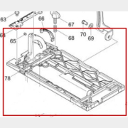 Платформа для пилы дисковой MAKITA DHS680 (312B04-5)