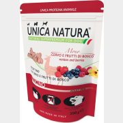 Лакомство для собак UNICA Natura Mono оленина и ягоды 300 г (8001541007567)