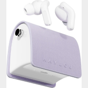 Наушники-гарнитура беспроводные TWS HAYLOU Lady Bag фиолетовый с цепочкой