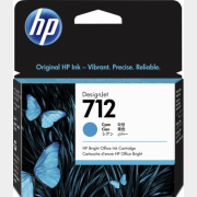 Картридж для принтера HP 712 Cyan DesignJet Ink Cartridge 29 мл (3ED67A)