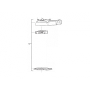 Крышка системы пылеотвода с крыльчаткой для шлифмашины эксцентриковой AEG EX150ES (200462004)