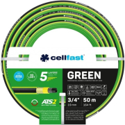 Шланг поливочный CELLFAST Green 3/4" 50 м 5 слоев (15-121)