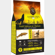 Сухой корм для собак беззерновой AMBROSIA Grain Free Mini лосось и курица 6 кг (U/ASC6)