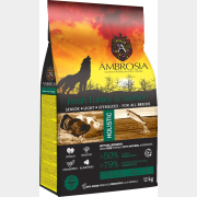 Сухой корм для собак беззерновой AMBROSIA Grain Free Senior Light индейка и лосось 12 кг (U/ATS12)