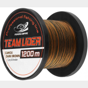 Леска монофильная LIDER Camou Dark Brown 0,42 мм/1200 м (CDB-0420)