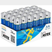 Батарейка АА MIREX Ultra Alkaline 1,5 V 24 штуки