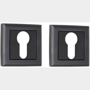 Накладка дверная на цилиндр VELA DPC-Quadro BLACK FTЕ26 черный (00006520)