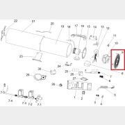 Решетка задняя для пушки тепловой ECO к GHD-50T (BGA-50-09)