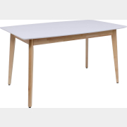 Стол кухонный РАМКАД Монако-2 белый/бук 140-184,5х82х75 см (102891)