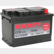 Аккумулятор автомобильный KRAFT EFB 70 А·ч (EFB-L3)