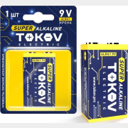 Батарейка алкалиновая 6LR61 TOKOV ELECTRIC (TKE-ALS-6LR61/B1)