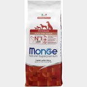 Сухой корм для щенков MONGE Speciality Puppy & Junior ягненок с рисом 12 кг (70011198)