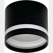 Светильник точечный накладной GX53 TRUENERGY Modern с матовым кольцом черный (21016)