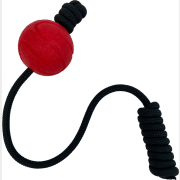 Игрушка для собак MR.KRANCH Мяч на шнуре 6 см красный (MKR002158)