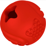 Игрушка для собак MR.KRANCH Мяч с ароматом бекона 6,5 см красный (MKR000115)