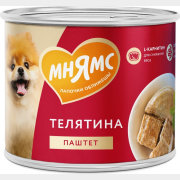 Влажный корм для собак МНЯМС Фитнес телятина паштет консервы 200 г (705045)