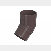 Колено трубы 135° ПВХ ТЕХНОНИКОЛЬ ОПТИМА 80 мм темно-коричневый (054437)