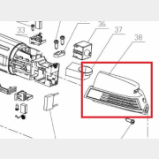 Крышка корпуса для болгарки WORTEX AG1213-4 (929-2-38)