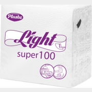 Салфетки бумажные PLUSHE Light Super 100 75 штук (3728-1)