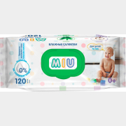 Салфетки влажные детские MIU с экстрактом алоэ 120 штук (4810703151222)