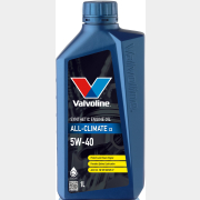Моторное масло 5W40 синтетическое VALVOLINE All-Climate C3 1 л (872278)