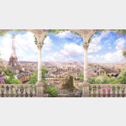 Фотообои флизелиновые ФАБРИКА ФРЕСОК Фреска вид с балкона на Париж 500x270 см (655270)